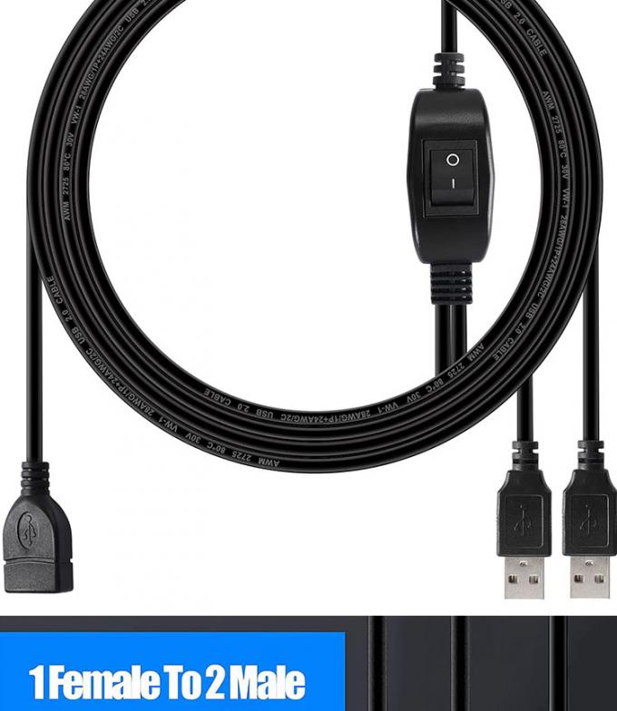 1 femmina a 2 doppio maschio USB Y Splitter Printer Sharing Switch Cable per la stampante Scanner Altoparlante Tastiera mouse 7