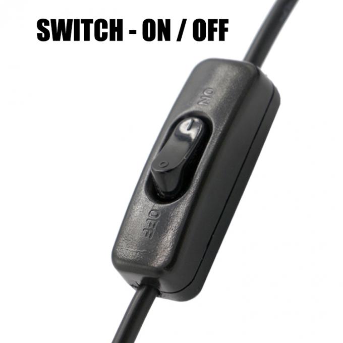Cable di estensione da Micro B a USB A con interruttore per lampada a LED 3