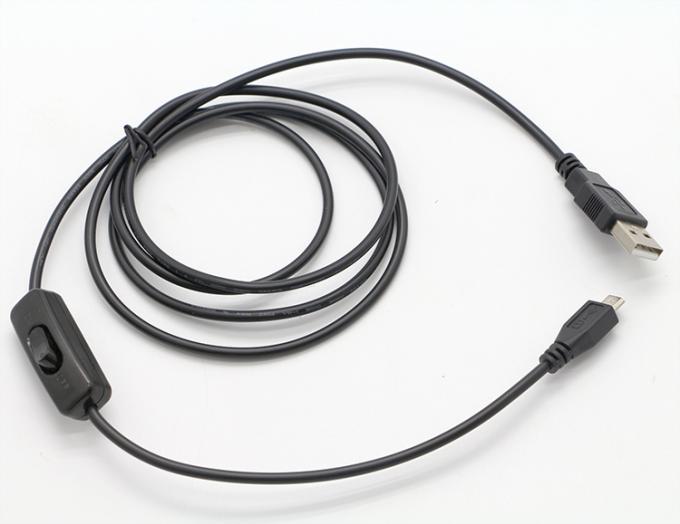Cable di estensione da Micro B a USB A con interruttore per lampada a LED 5