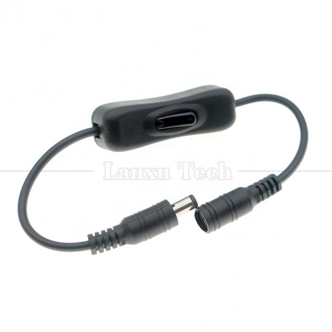 12V 24V maschio a femmina 5.5x2.1mm Jack DC on off 304 Cavo di commutazione per lampada a striscia a LED 0