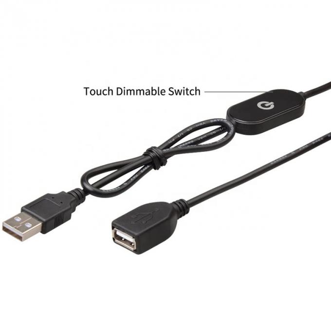 Interruttore touch dimmer maschio a femmina Tipo un cavo di estensione USB per luci a striscia a led 2
