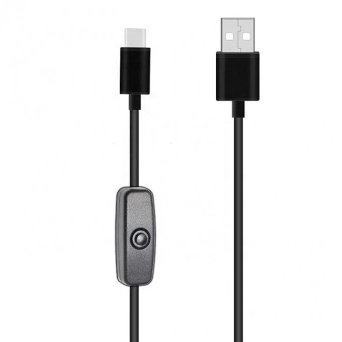 1m 5V 3A cavo USB tipo C con interruttore ON OFF per Raspberry Pi 3