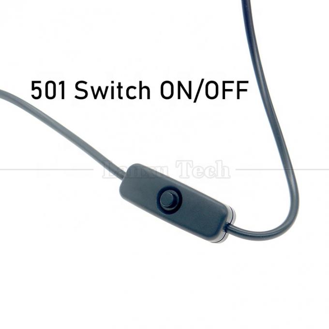 Potenziatore di alta qualità da 5V USB a 12V 9V DC 5.5x2.1mm Jack a canna caricabatterie ON OFF Cable con interruttore per il fan del router LED Strip 2