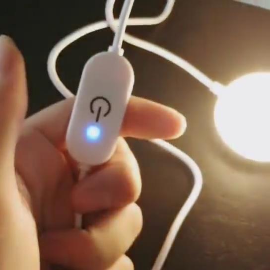 5V 2A USB TO dc 5,5*2,1mm interruttore regolabile a cavo remoto a LED a striscia scura per la luce della lampada 5