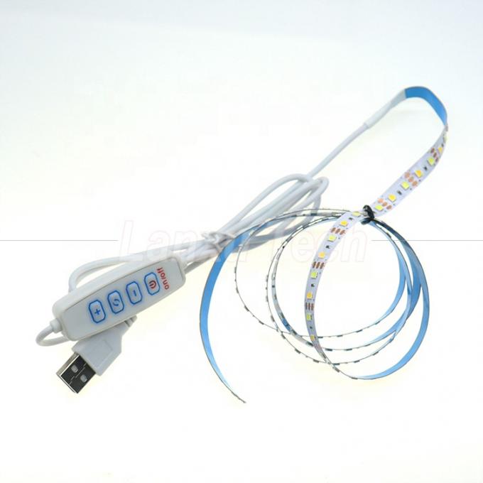 5V di uscita Dimming Stepless ON OFF Switch USB Dimmer Cable per LED Light Strip Lamp 4