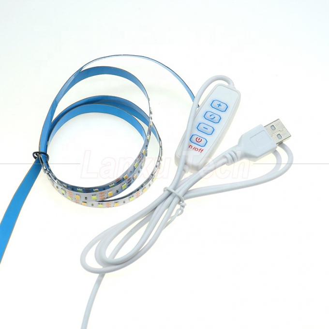 5V di uscita Dimming Stepless ON OFF Switch USB Dimmer Cable per LED Light Strip Lamp 5