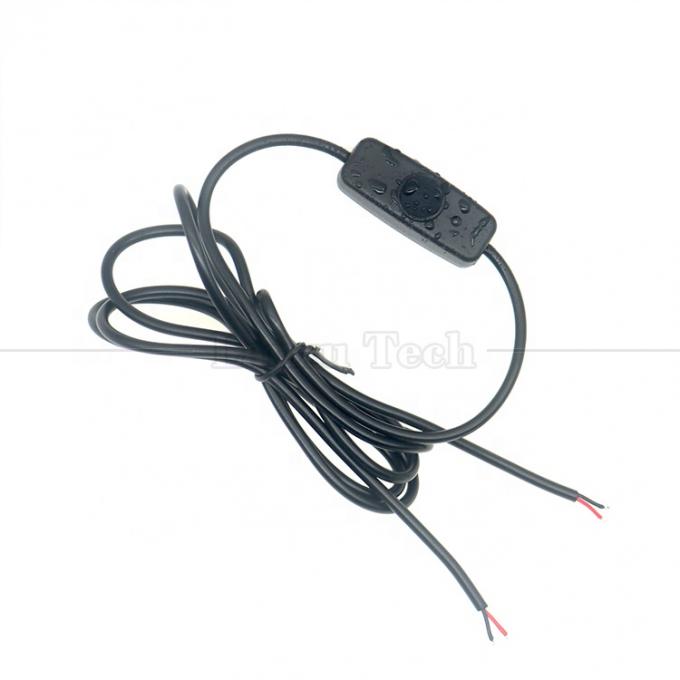 Capo di silicio impermeabile di fabbrica su misura Push Button 2 Pin DC Power on off Switch Cable per lampada moto 2
