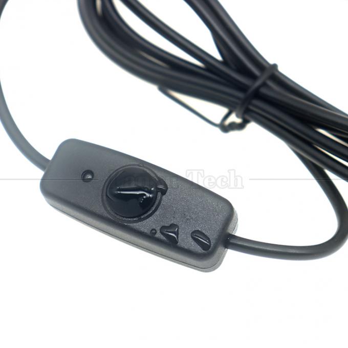 Capo di silicio impermeabile di fabbrica su misura Push Button 2 Pin DC Power on off Switch Cable per lampada moto 1