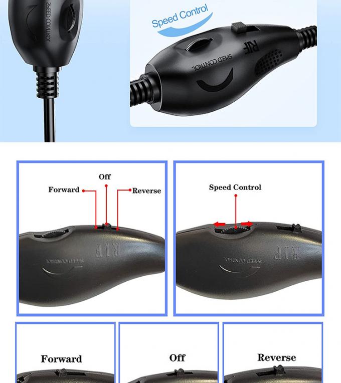 5V USB a corrente continua 5.5x2.1mm 12V Controllo della luminosità di uscita Dimmer regolabile acceso spento Cavo di interruttore per ventilatore della lampada a LED 3