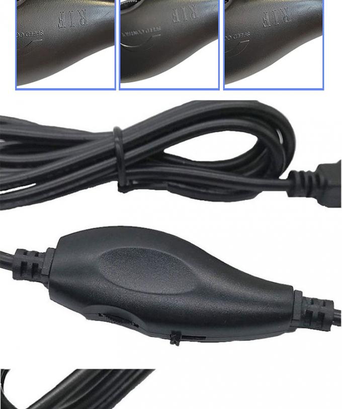 5V USB a corrente continua 5.5x2.1mm 12V Controllo della luminosità di uscita Dimmer regolabile acceso spento Cavo di interruttore per ventilatore della lampada a LED 4
