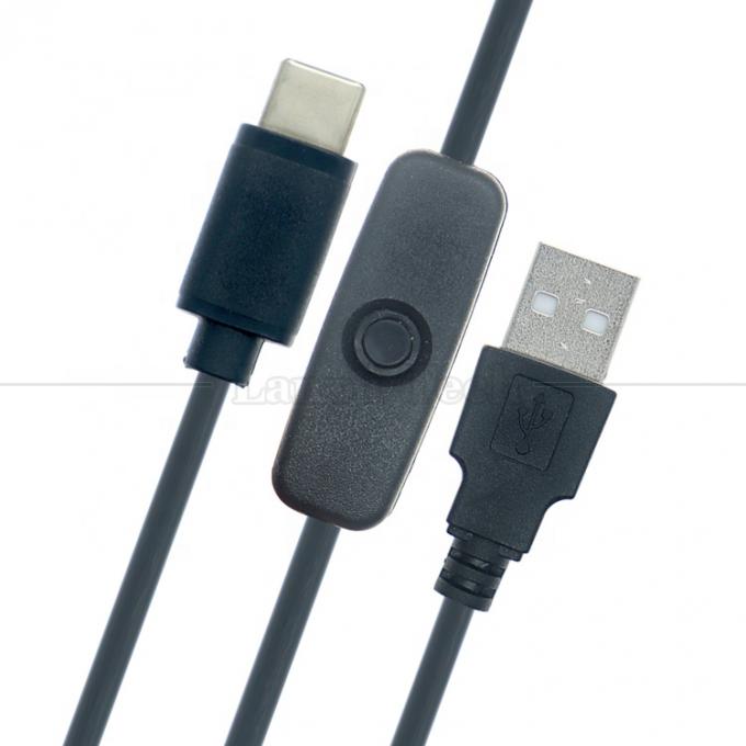 5V USB A maschio a tipo C USB Switch Power ON OFF Cable per Raspberry Pi LED Strip 1