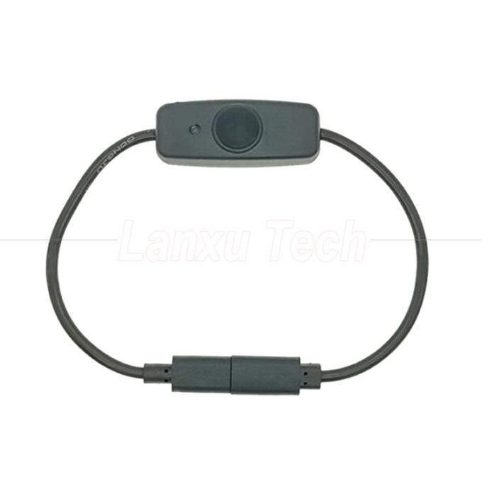 USB tipo C maschio a femmina su off Silicon Cap Switch Cable di estensione per Raspberry Pi Lamp Fan 1