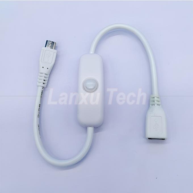 USB Micro B estensione maschio a femmina on off pulsante 501 cavo di interruttore 1