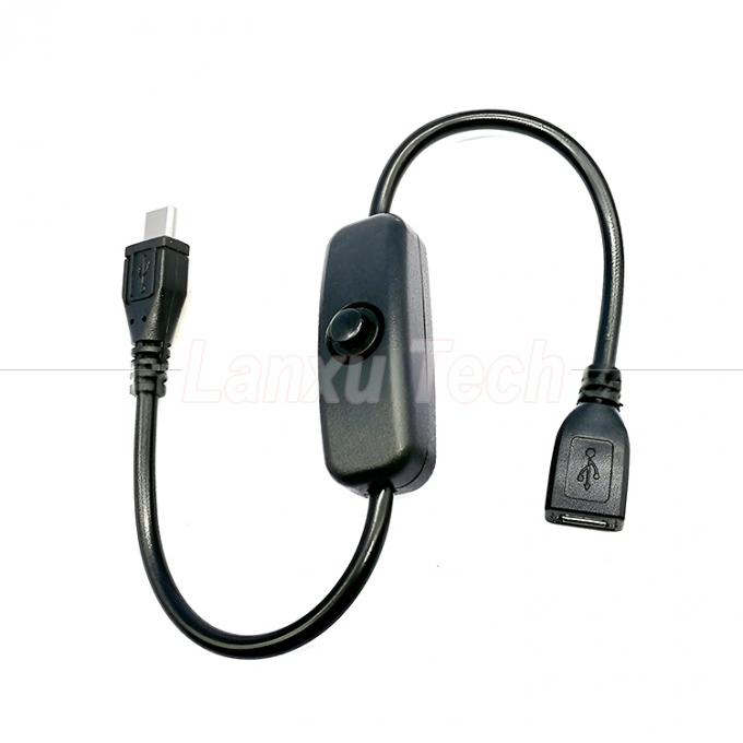 USB Micro B estensione maschio a femmina on off pulsante 501 cavo di interruttore 0