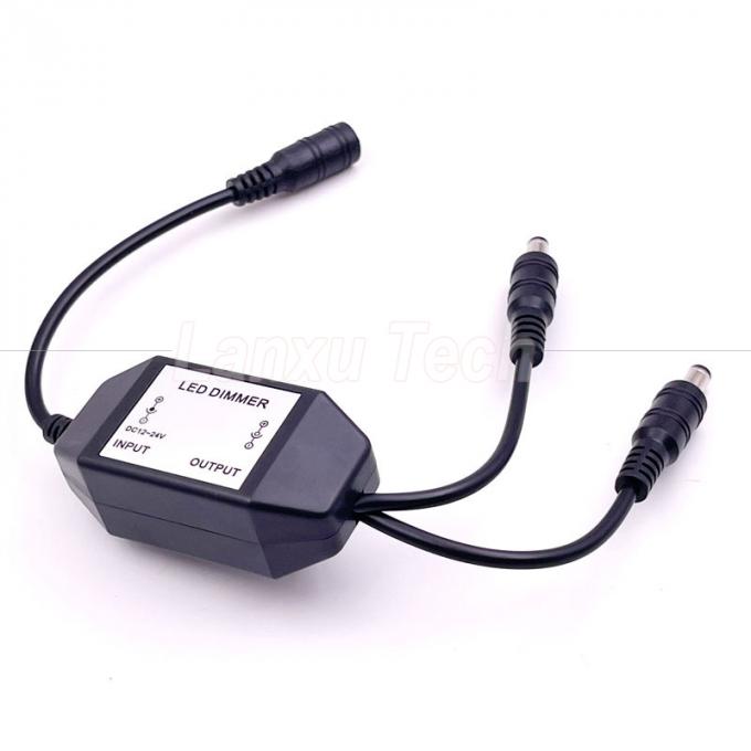 12v 1 Femmina a Splitter 2 Maschio Potenza CC a spegnimento Rotation Switch Controller Dimmer a LED per lampada 3