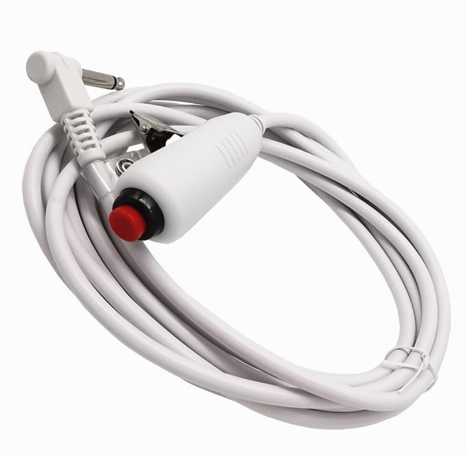 Custom 6.35 Single Button Switch Line Emergency Call Button Nurse Call Cable con clip per il sistema di chiamata infermieristico della stazione infermieristica 0