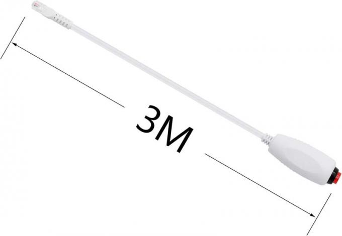 Custom RJ11 6Pin 4Core Single Button Hand Grip Cable di chiamata infermiera con clip per la stazione infermiera 3