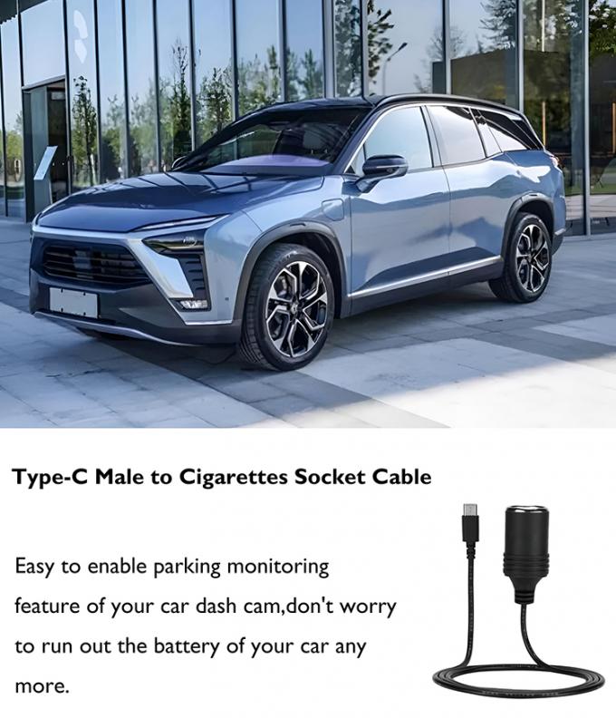 PD carica 12v uscita USB tipo C maschio all' accenditore di sigarette femmina presa di presa cablo adattatore di alimentazione per auto 5