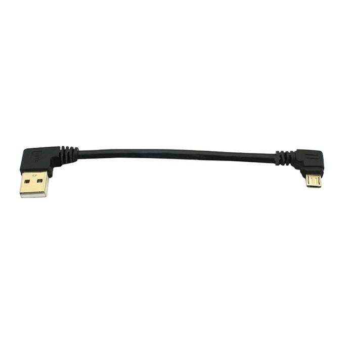 Angolo USB a L forma sinistra destra angolo 90 gradi Micro V8 estensione del cavo di carica dati 5