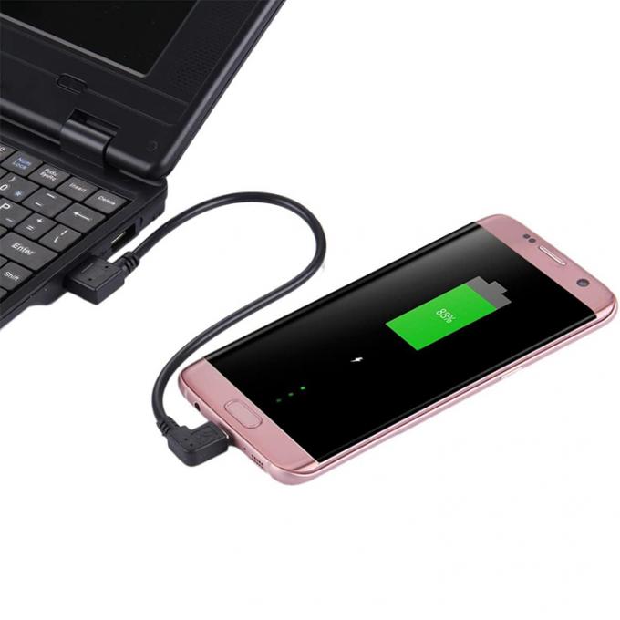 Angolo USB a L forma sinistra destra angolo 90 gradi Micro V8 estensione del cavo di carica dati 7