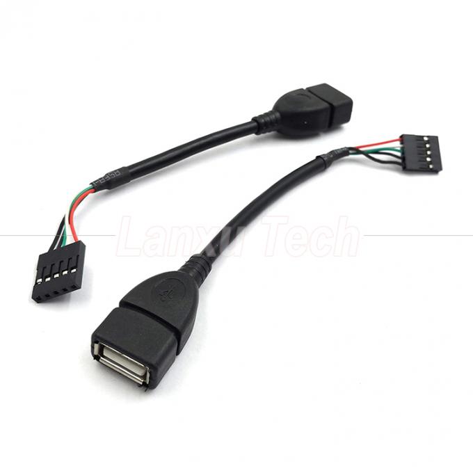 Cable per scheda madre USB 2.0 tipo A femminile con intestazione a 5 pin Dupont Connector Wire 0