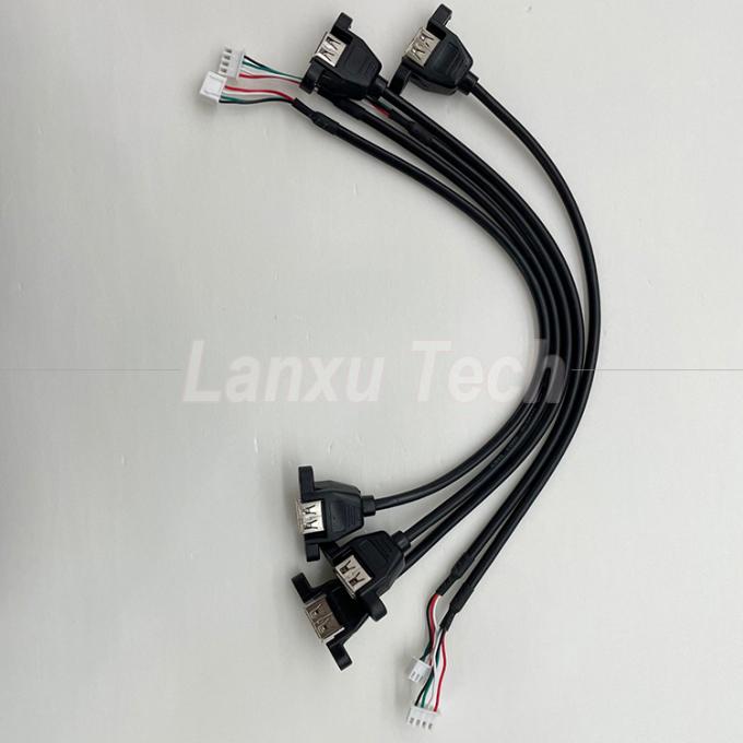 Cable USB 2.0 da montare su pannello tipo A a JST XH PH VH 4 pin 6