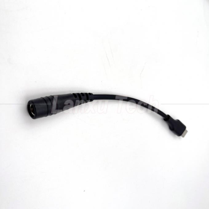 Cavo di estensione del caricabatterie da 5V USB di tipo C a CC da 5,5x2,1 mm per ventole di lampadina da scrivania a LED 3