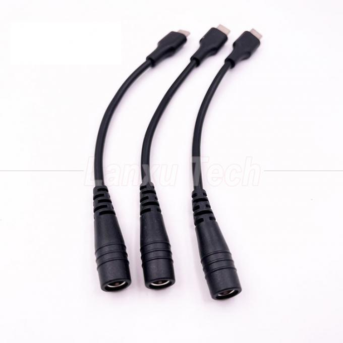 Cavo di estensione del caricabatterie da 5V USB di tipo C a CC da 5,5x2,1 mm per ventole di lampadina da scrivania a LED 2