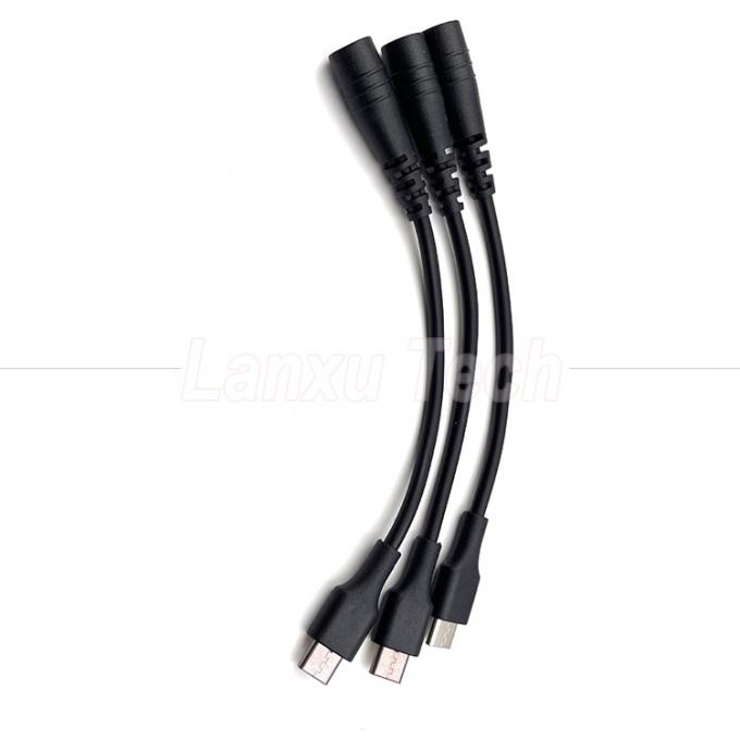 Cavo di estensione del caricabatterie da 5V USB di tipo C a CC da 5,5x2,1 mm per ventole di lampadina da scrivania a LED 4