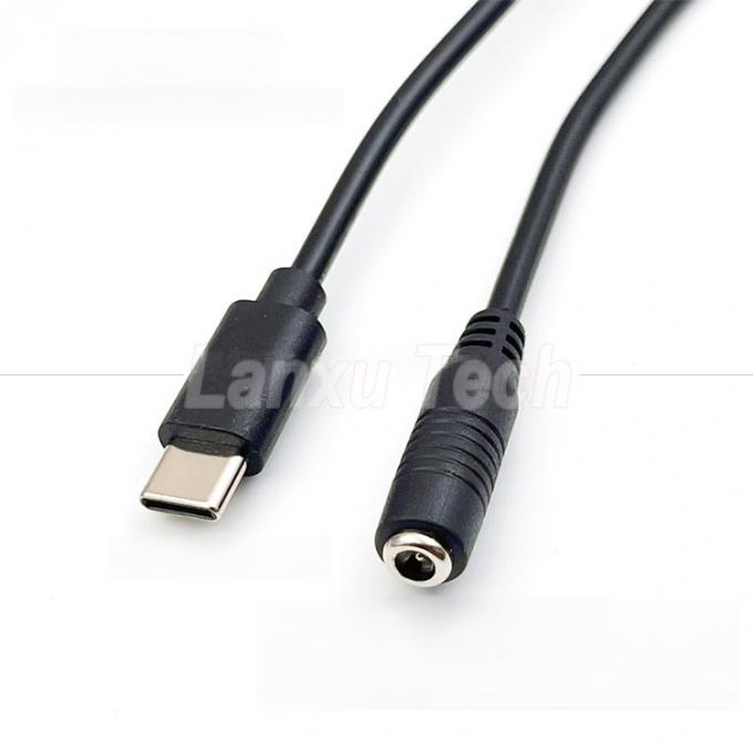 Cable di estensione di carica di potenza da 5V tipo C a CC 3,5x1,35 mm 5,5x2,1 mm per ventole di lampadina da scrivania a LED 4