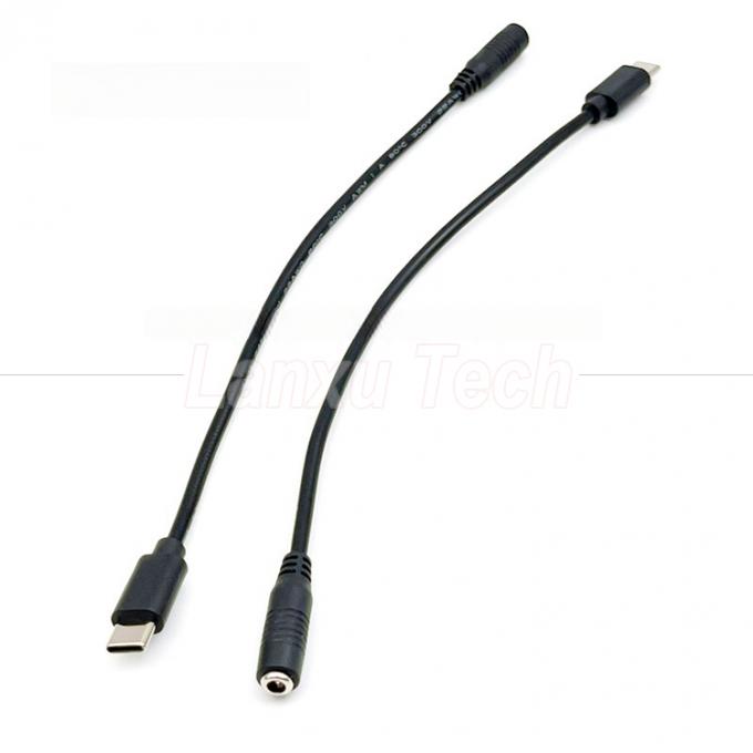 Cable di estensione di carica di potenza da 5V tipo C a CC 3,5x1,35 mm 5,5x2,1 mm per ventole di lampadina da scrivania a LED 5