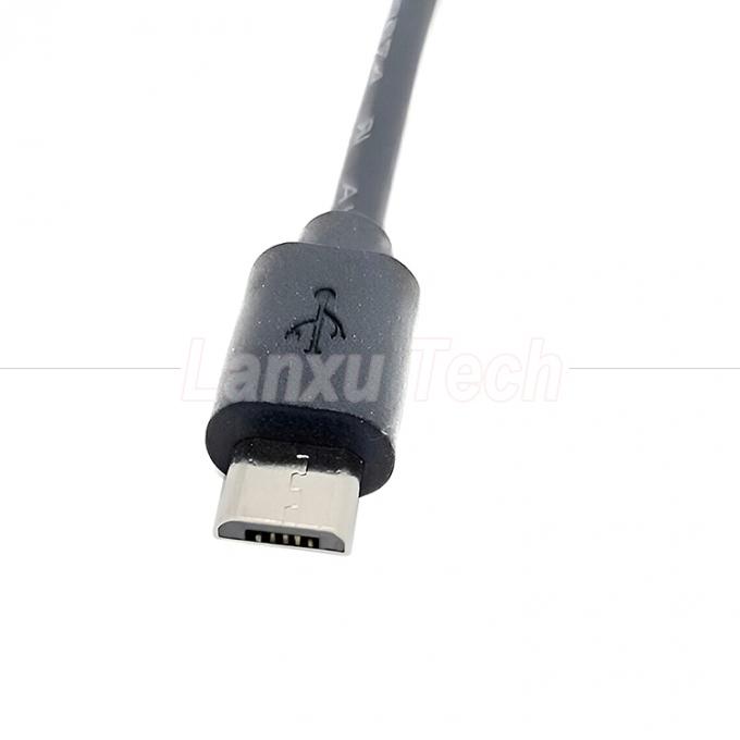 Micro USB Maschio a DC 3.5x1.35mm Femminile Jack Cable di estensione di alimentazione per ventilatori Strip LED 3
