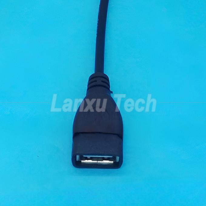 USB 2.0 Un maschio a 2 doppio USB Jack femminile Y Splitter Hub cavo di estensione del cavo di alimentazione 4