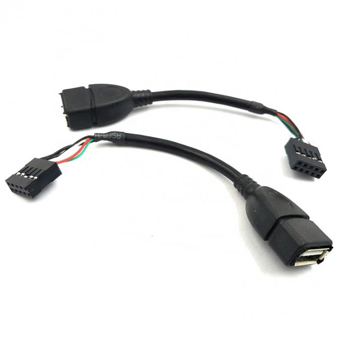 USB Tipo A Femminile a 9 pin Dupont Femminile Header Motherboard Adapter Cable 0