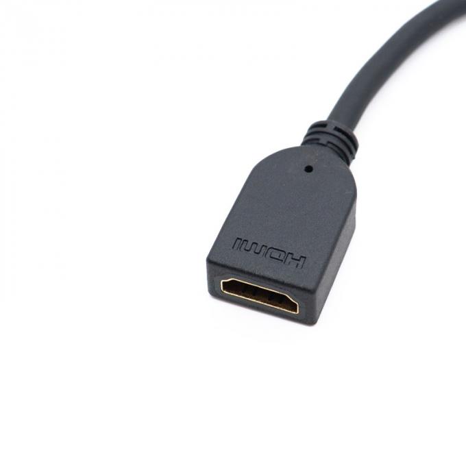 Mini HD-MI Maschio a HD-MI Femminile Converter Cavo di estensione impermeabile per auto camion barca computer moto 3