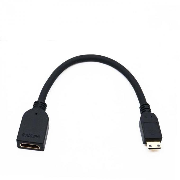 Mini HD-MI Maschio a HD-MI Femminile Converter Cavo di estensione impermeabile per auto camion barca computer moto 1