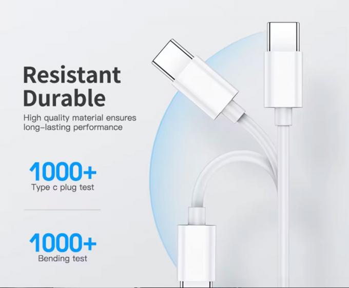 Cable di ricarica veloce di alta qualità da 60w a 100w da tipo C a tipo C 3