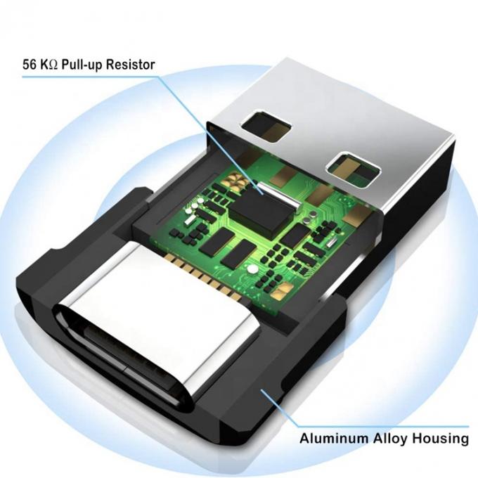 Adaptatore da USB maschio a USB femmina di tipo C con guscio metallico multicolore 1