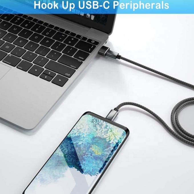 Adaptatore da USB maschio a USB femmina di tipo C con guscio metallico multicolore 2