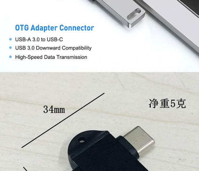 2 in 1 USB3.0 a Micro B Tipo C Converter USB OTG Adapter per Android Phone U Disk Mouse 4