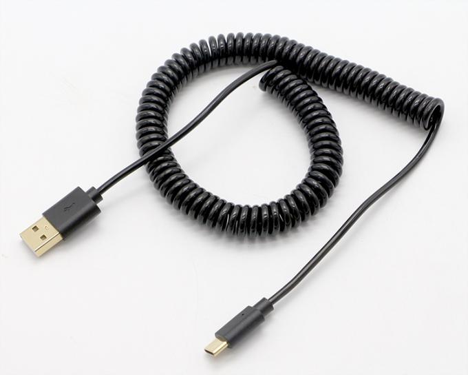 Collegatori in oro 3M personalizzati carica rapida a molla cavo carica dati USB tipo C 5
