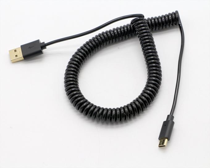 Collegatori in oro 3M personalizzati carica rapida a molla cavo carica dati USB tipo C 4