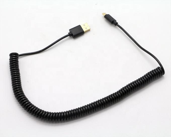 1M 2M 3M a ricarica rapida a molla a spirale USB tipo C 4