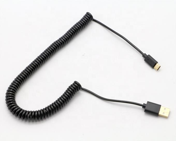 1M 2M 3M a ricarica rapida a molla a spirale USB tipo C 5