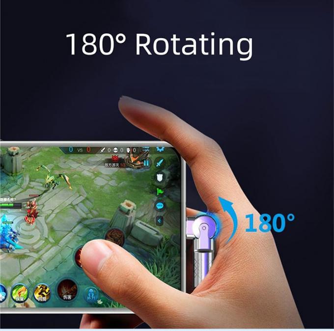 180 gradi di rotazione di ricarica veloce 120w 6A Silicone Micro USB Tipo C Cavo per Android telefono cellulare 3