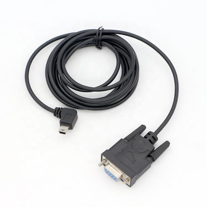 CUSTOM 90 gradi angolo destro Mini B USB a femmina DB9 RS232 cavo seriale 5