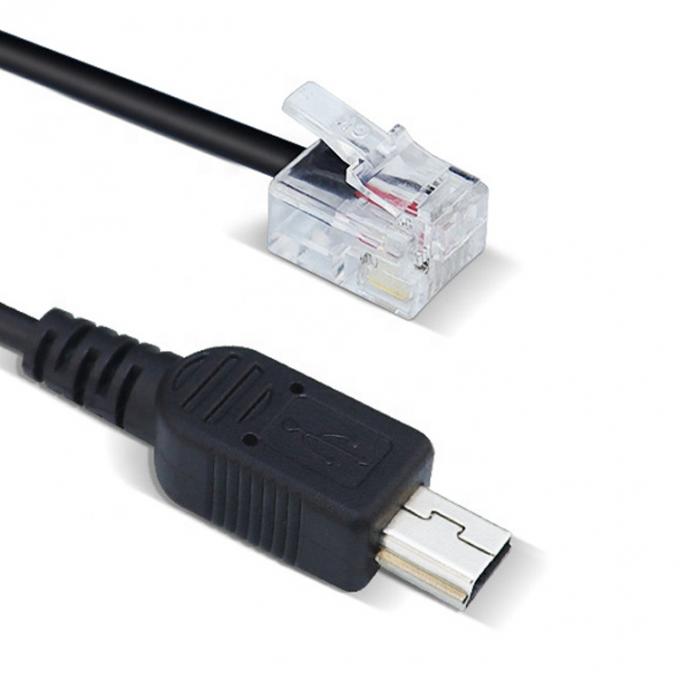Assemblaggio personalizzato Mini B 5p Cable USB a RJ9 RJ11 4