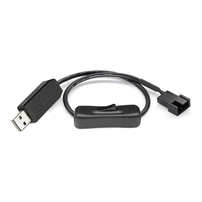 12V Step UP Boost USB a 3 pin 4 pin PWM PC Ventilatore ON OFF Switch Adapter Cable 0
