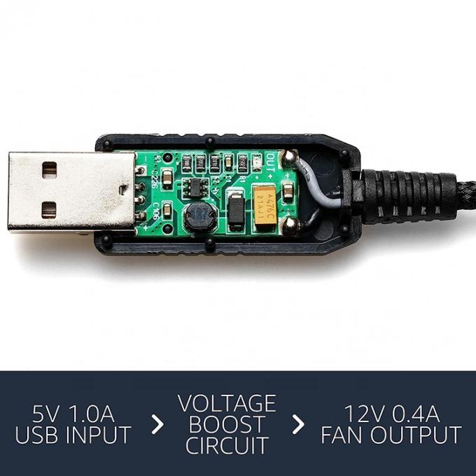12V Step UP Boost USB a 3 pin 4 pin PWM PC Ventilatore ON OFF Switch Adapter Cable 1