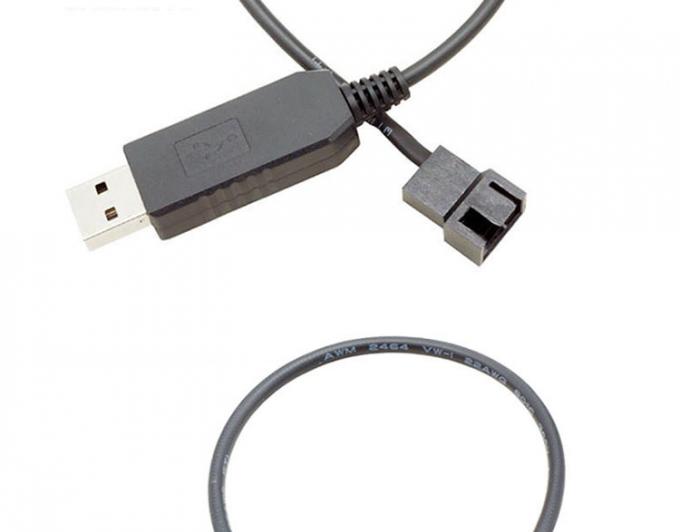 USB da 5V a 12V Voltage Step Up 3 pin e 4 pin PC Cable di adattatore di alimentazione del ventilatore 4